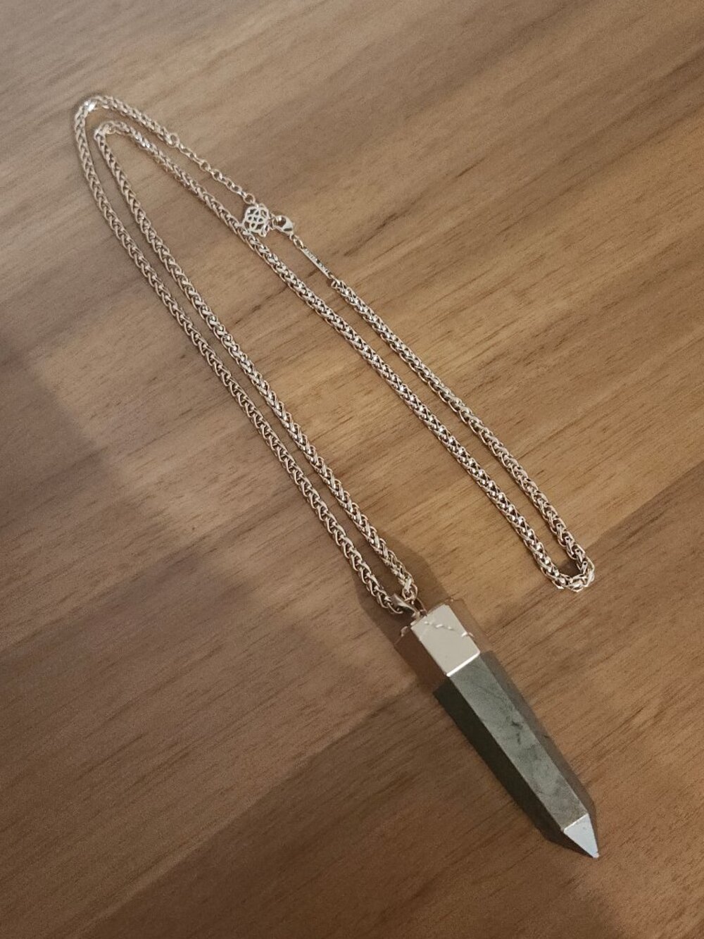 Kendra Scott Pyrite Rose Gold Pendant Necklace